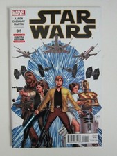 STAR WARS #1 VF+ 1ST PRINTING MARVEL COMICS 2015 JASON AARON CASSADAY FIRST 001