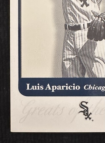 Fleer Greats of the Game 2001 #103 ⚾️ Salón de la fama Luis Aparicio ⚾️ Medias Blancas de Chicago 🧦 - Imagen 4 de 6