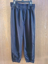 NWT Size YS Youth Small Rawlings black elastic waist baseball pants knickers New