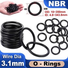 3.1mm Cross Section Metric Nitrile Rubber O Ring NBR Seal 10mm-350mm OD O-Seals