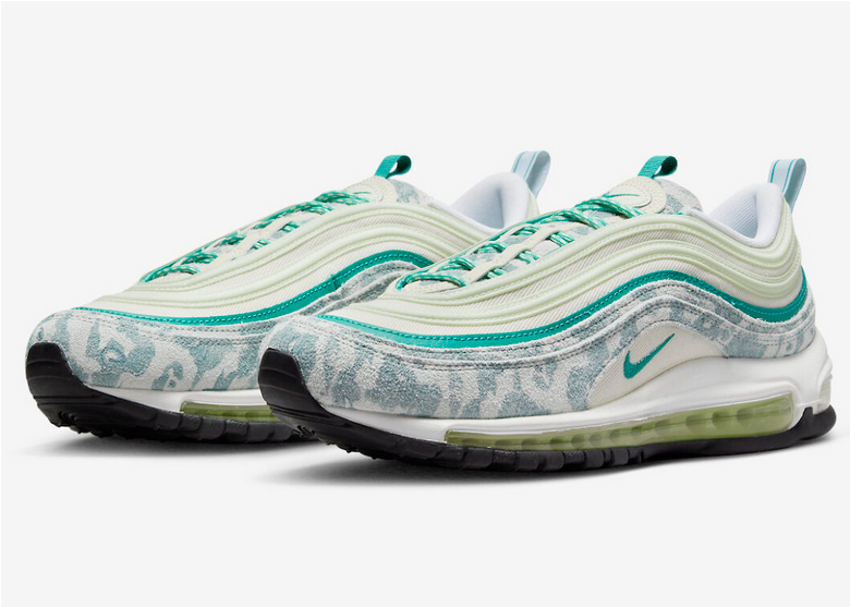 Nike Air Max 97 Neptune Teal Camo Coconut Milk 25th Anniversary | eBay