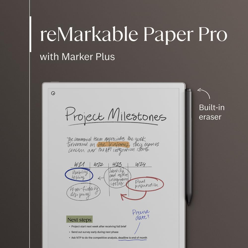 Paper Pro Bundle – Includes 11.8” Paper Tablet, and Marker plus Pen with Eraser - Picture 2 of 8