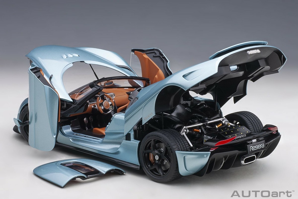 Autoart Koenigsegg Regera Horizon Blue in 1/18 Scale New