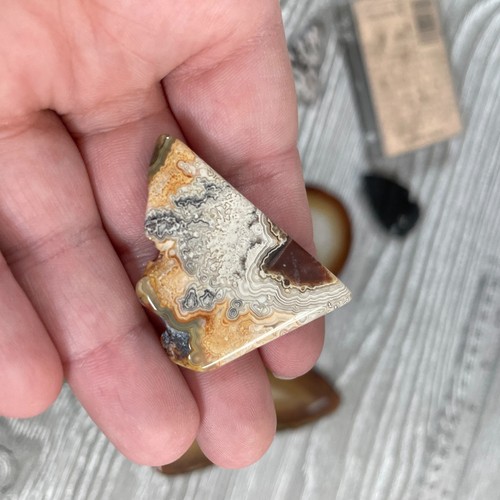 Rock Precious Agate Stone Mineral Lot Fools Gold Obsidian Arrow Head Bundle - Picture 7 of 11