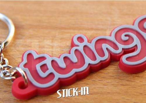 Schlüsselanhänger für Twingo Rot Keyrings Nuevo Red Schlüsselring - Picture 4 of 4