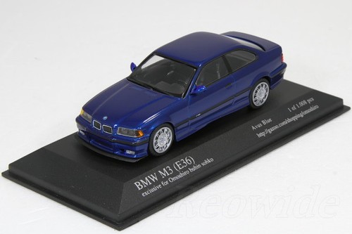 Minichamps 1/43 BMW M3 E36 Avus Blue PMA Special Limited Omoshiro - Picture 1 of 3