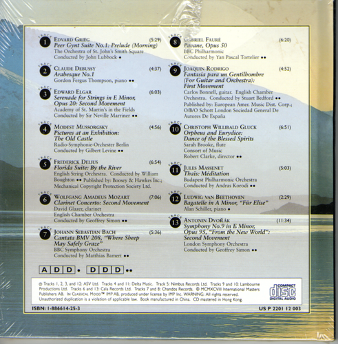 In Classical Mood- Tranquility (CD w/Book 1997) Vol. 3 - Imagen 2 de 2