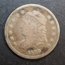 1836 CAPPED BUST SILVER HALF DIME - **NICE COIN!** FREE SHIPPING! M2897