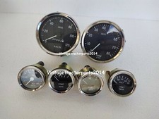 Smiths Replica Kit-Elec Temp Oil Fuel VoltGauge+0-120KMH Speedo+0-80RPM 100mm BC