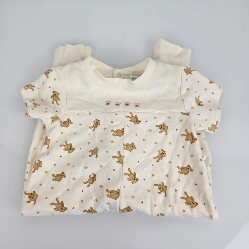 2001 Gymboree Vintage Teddy Bear Romper One Piece Unisex Boy Girl Clothes 6-12 - Picture 2 of 5