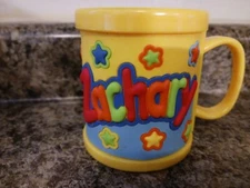Name: ZACHARY - NEW Personalized Kids Childs Mug Cup Plastic 10oz. 3D John Hinde