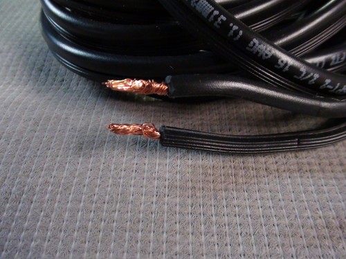 (PAIR) 16GA 20FT BLACK Copper Audio Speaker Cables - Picture 4 of 4