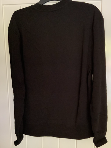 Topman Men's 100% Cotton Black Sweatshirt Size small Bnwt - Picture 4 of 9