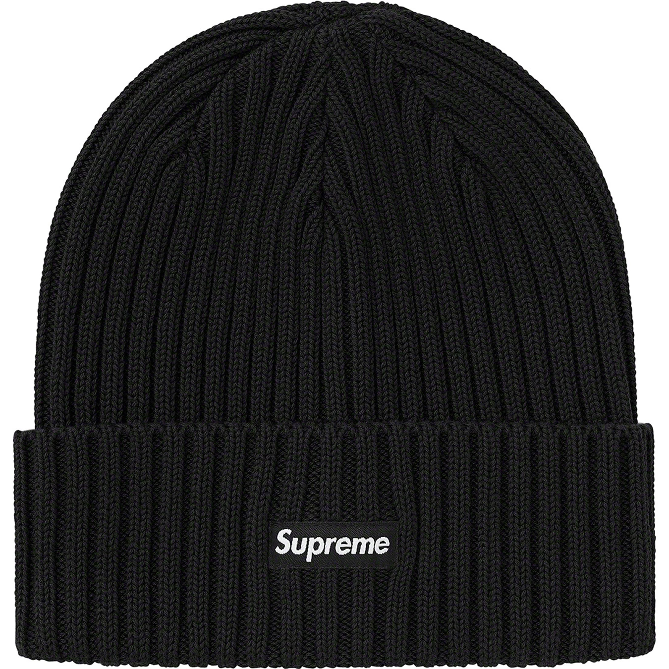 Bonnet homme Supreme overdyed noir SS21 boîte logo BOGO neuf