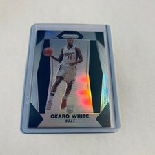 F96289  2017-18 Panini Prizm Prizms Silver #52 Okaro White Miami Heat