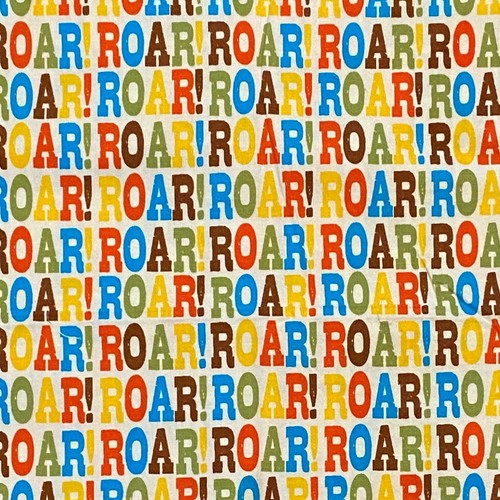 1.6 YD Roar Robert Kaufman Fabric Multicolor Quilting Cotton - Picture 1 of 3