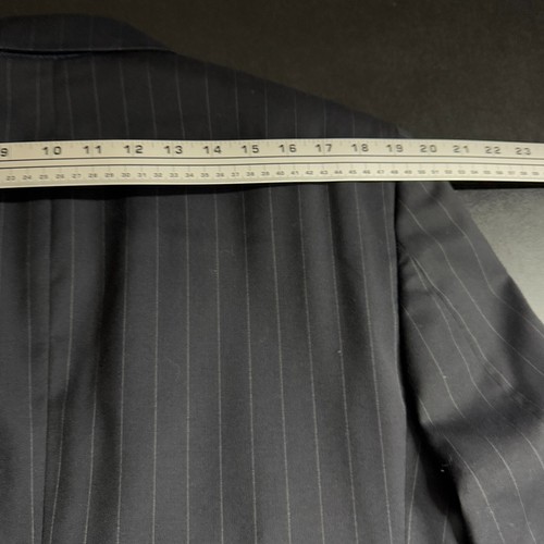 Jos A Bank Signature Suit 42L 33W Mens Gray Stripe Wool - Picture 12 of 14