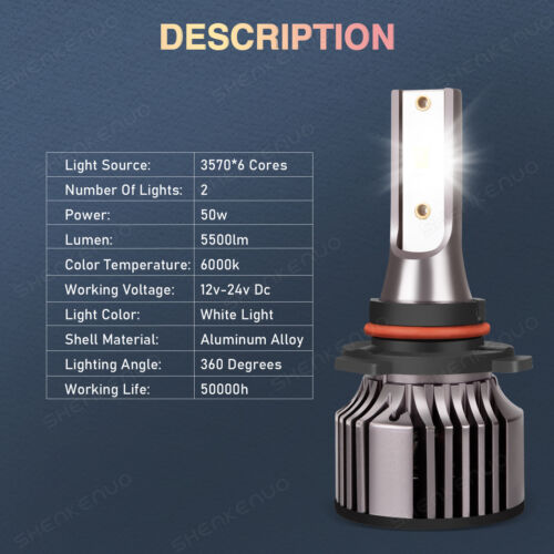 For Ford F 150 2015-2020 10000K Front LED Headlight Hi/Lo Beam + Fog Light Bulbs - Picture 13 of 21