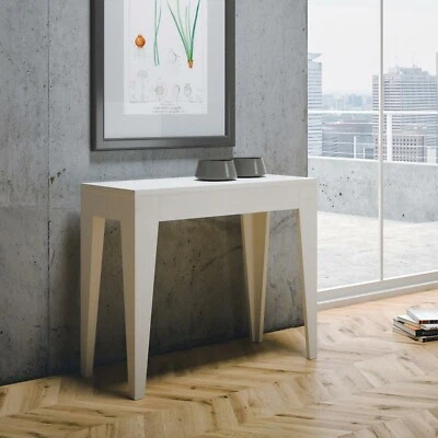 ITAMOBY Tavolo consolle allungabile ISOTTA bianco frassino 14 posti sala cucina pranzo