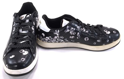 Reebok Shoes Reebopper Classic Diamonds Leather Black Sneakers Size 13