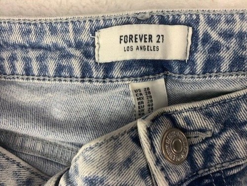 Forever 21 Size 28 Womens Ankle Jeans High Rise Light Wash Stretch - Picture 3 of 4