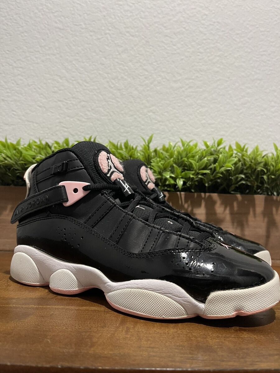 GS) Air Jordan 6 Rings 'Black Arctic Punch' Basketball Shoes