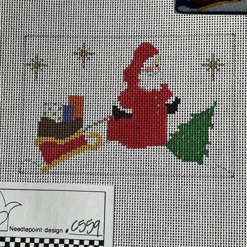 The Princess & Me SURPRISES FOR NORA & COLLIN HP Needlepoint Canvas & Guide C559 - Picture 4 of 6