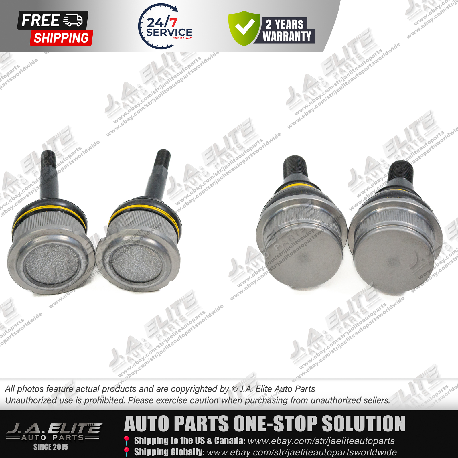 4pcs Front Knuckle Ball Joint for Rolls-Royce Phantom 31120414733,31216774835