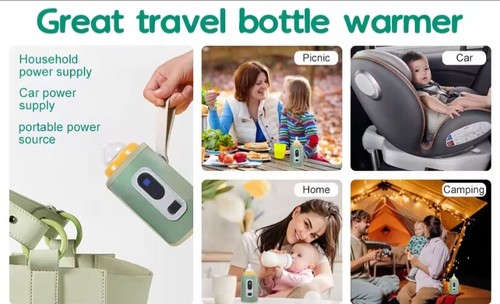 2025 Portable USB Bottle Warmer Led Display, 5 Temperature Adjustable Baby Milk - Picture 8 of 11