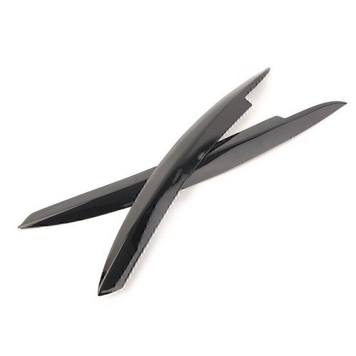 Glossy Black Headlight Cover Eyelid Eyebrow Eye Lid For VW Golf VI MK6 2008-13 - Picture 9 of 10