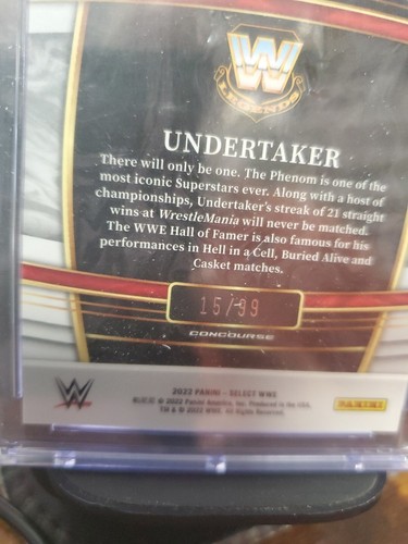 2022 Panini Select WWE Concourse White Prizm #30 16/99 Undertaker CGC 8.5 - Picture 3 of 3