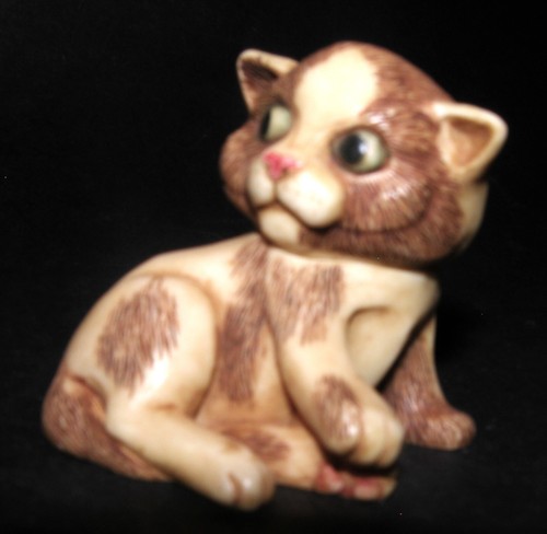 Harmony Kingdom Pot Bellys box PBBKI7 "Porky", cat Lil' Mousers, NIB, 2in. - Picture 3 of 11