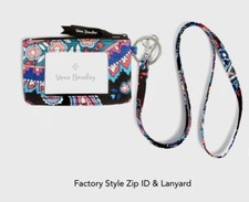 NWT 2 Pc Vera Bradley ID Badge Case Lanyard Set Haymarket Paisley Retail 29