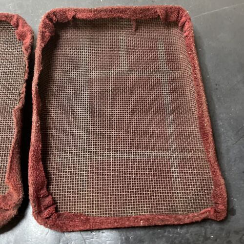 🔥🔥🔥Fits 1984-1986 NISSAN Z31 300ZX SET OF 2 REAR SPEAKER Burgundy TRIM COVER - Picture 3 of 10