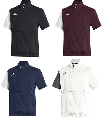 adidas Men's stadium woven 1/4 zip short sleeve golf pullovers - Multiple Colors - 第 1/22 張圖片