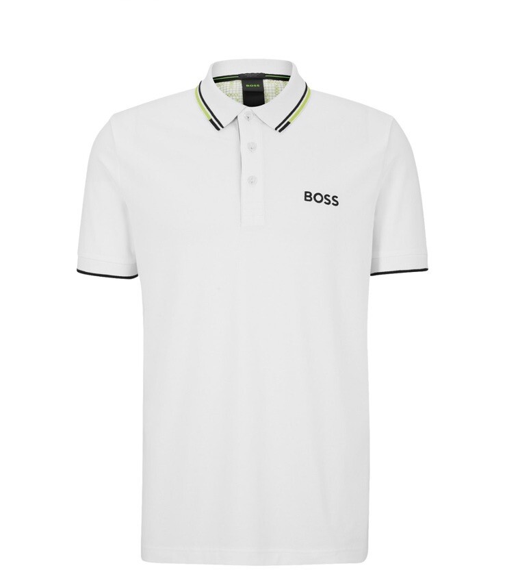 $118 Hugo Boss Men's Paddy Pro Regular-Fit Polo Shirt White Size M
