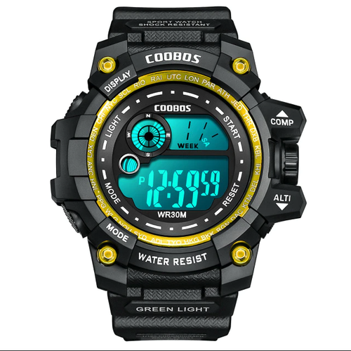 COOBOS New Men LED Digital Watches Luminous Fashion Sport Waterproof Watches - Imagen 2 de 3