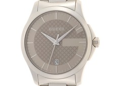 Gucci G Timeless 126.4 Ss Stainless Steel Light Brown Quartz 460 2120000305467