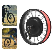 20" 48V Electric Bicycle Front Wheel Motor Fat Tire E-Bike Conversion Kit 1000W