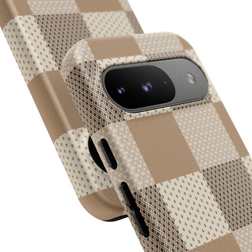 Brown and Tan Checkerboard Phone Case, for iPhone, Samsung Galaxy, Google Pixel - 第 121/241 張圖片