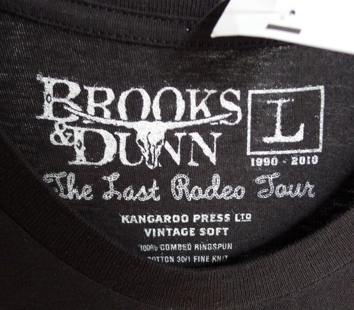 Brooks & Dunn Brand New Man Mens Black T Shirt Size 2XL DBL Sided NWT Never Worn - Picture 4 of 8