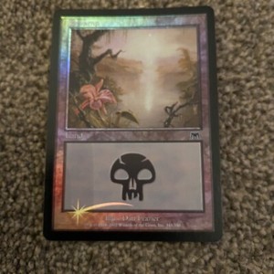 MTG Onslaught swamp 341 foil mint