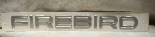 NOS OEM Pontiac Firebird Side Door "Firebird" Nameplate Emblem 1995 - 97 SILVER - Picture 3 of 5