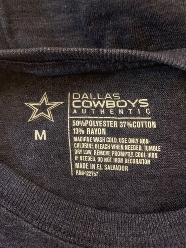 Youth Dallas Cowboys Authentic T-Shirt - NFL - Bluish Grey - GUC - Medium - Picture 4 of 7