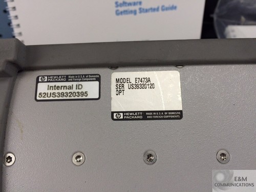E6452C HP AGILENT 824-849/869-894 MHZ DIGITAL RECEIVER W/GPS MODEL E7473A - Picture 4 of 5
