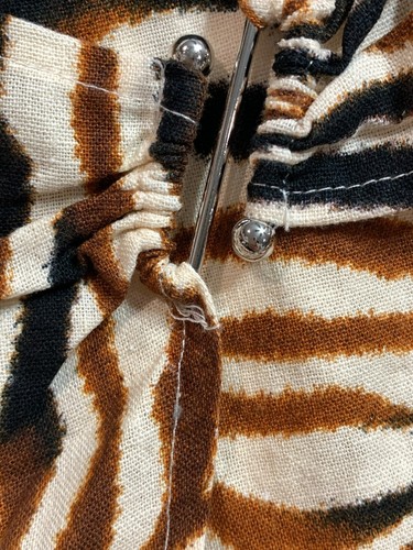 House Of Harlow 1960 Zebra Print Wrap Skirt NWOT Brown - Picture 3 of 5