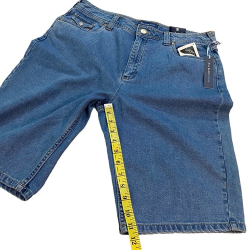 New Vtg 90s Bill Blass Womens Blue Denim Mom Shorts High Waist Lycra Size 12 - Picture 8 of 8