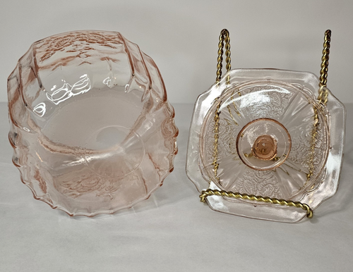Vintage Pink Mayfair Cookie Jar And Lid - Picture 4 of 4