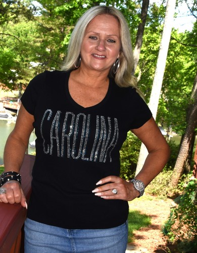 Carolina Strass Bling Shirt oder Tank S M L XL XXL 1X 2X 3X 4X 5X - Bild 3 von 8