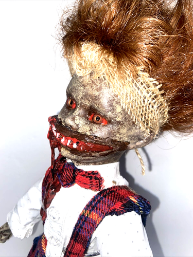 Creepy Scary Halloween Artist Doll - Heidi- OOAK - 17" Tall - Jaws of Death! - Picture 11 of 14